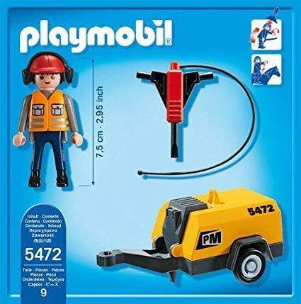 פליימוביל פועל בניין עם מקדח ג'מבו 5472-zrizi toys