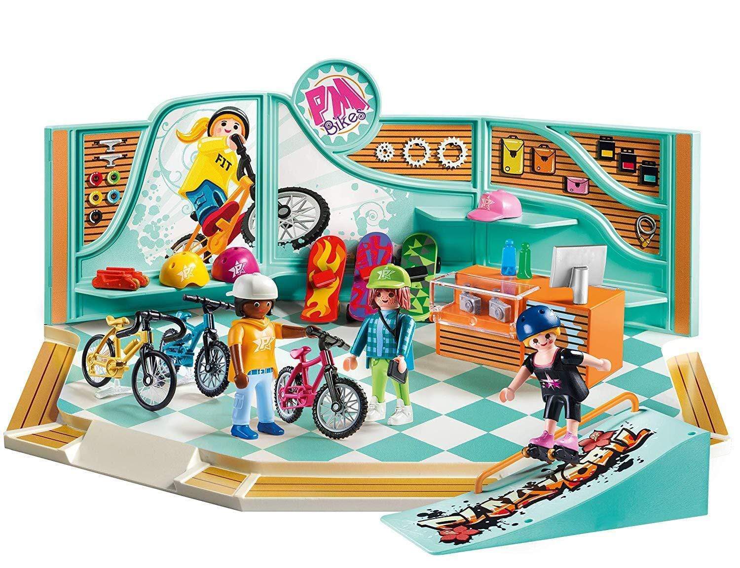 פליימוביל חנות אופניים וסקייטבורד 9402-zrizi toys