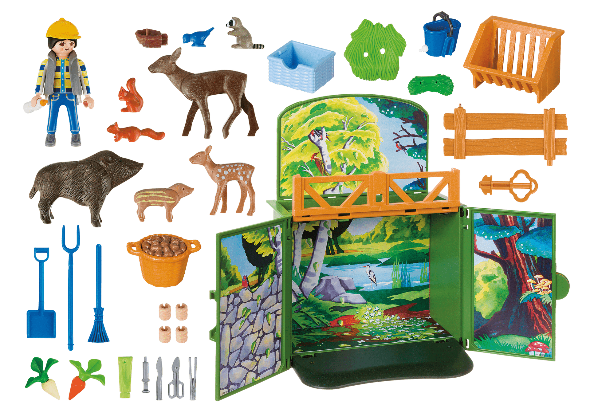 פליימוביל חיות היער התיבה הסודית 6158-zrizi toys