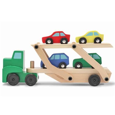 מליסה ודאג מוביל מכוניות מעץ