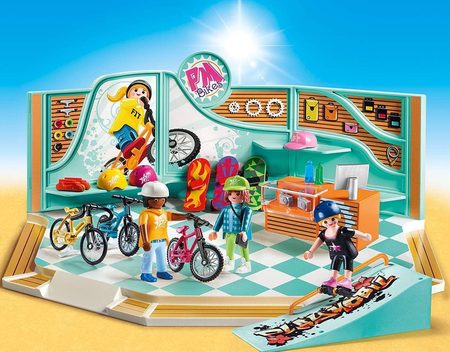 פליימוביל חנות אופניים וסקייטבורד 9402-zrizi toys