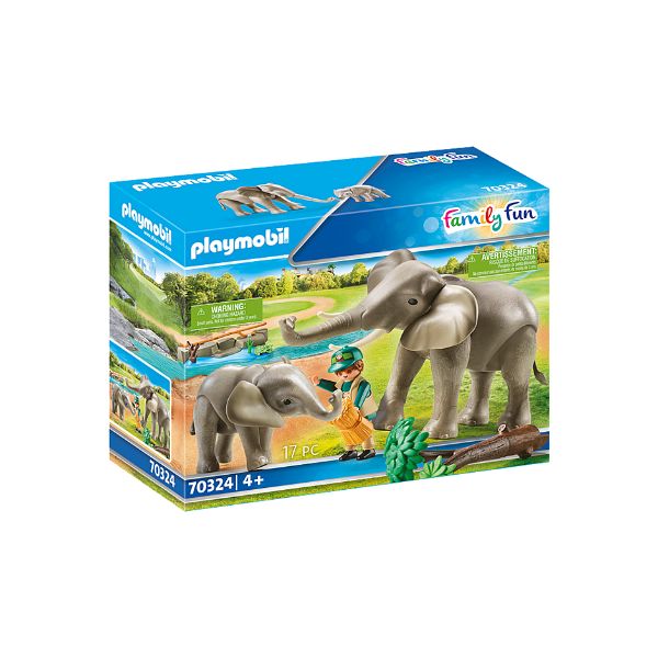 פליימוביל גן חיות בית גידול פילים דגם 70324