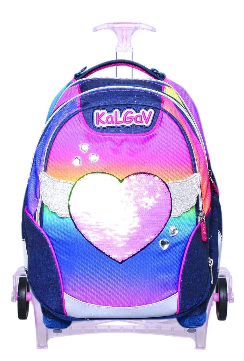 Xbag trolly תיק לבבות עם גלגלים-zrizi toys