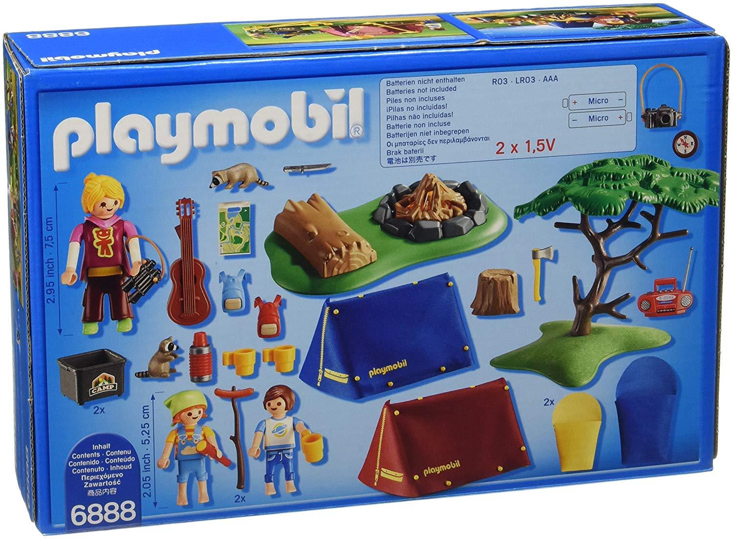 פליימוביל 6888 מדורה במחנה ביער-zrizi toys