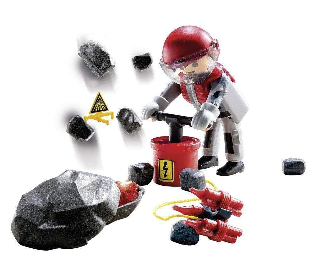 פליימוביל 9092 מפוצץ סלעים עם מקדחה-zrizi toys