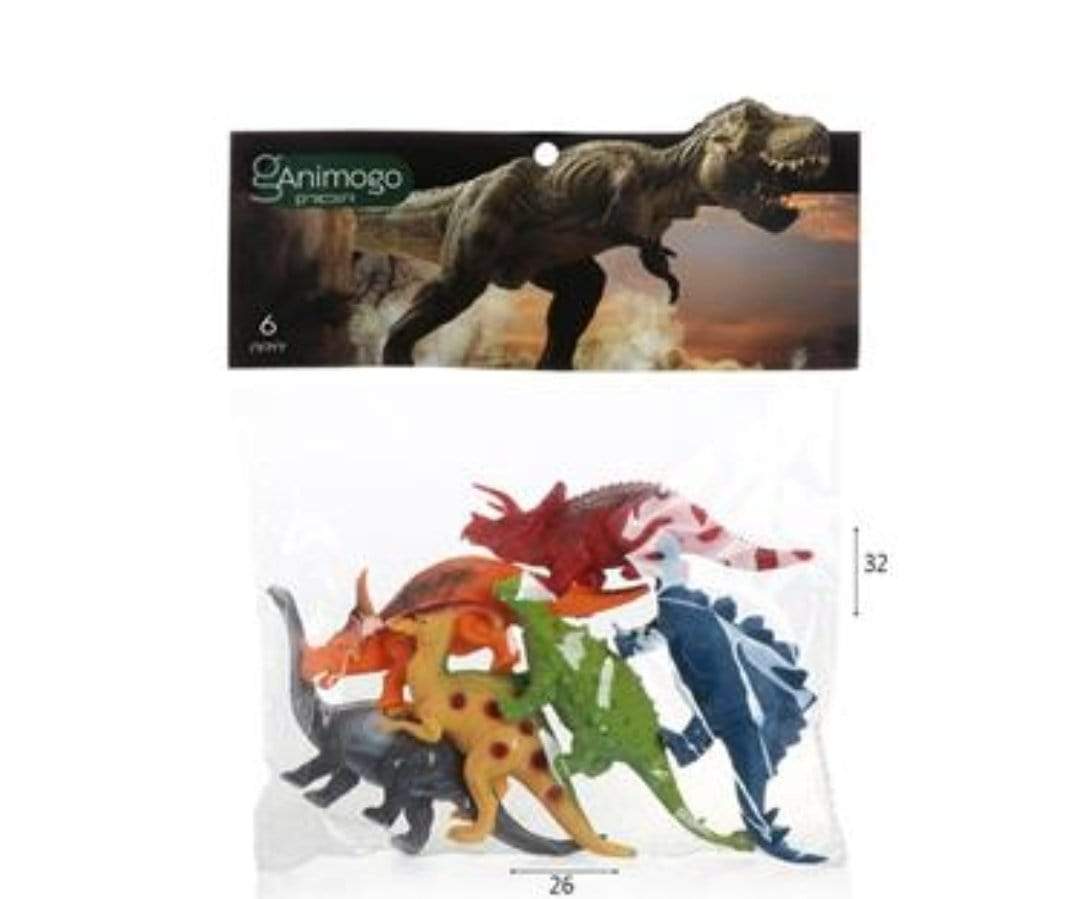 6 דינוזאורים בשקית-zrizi toys