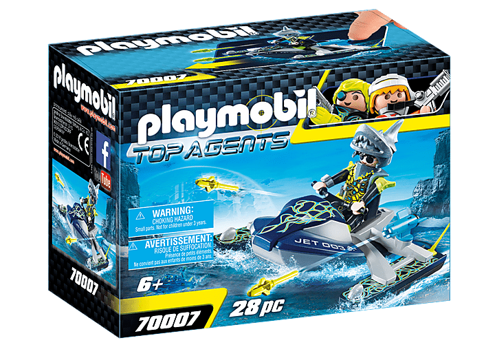 פליימוביל 70007 אופנוע ים עם רקטות - zrizi toys