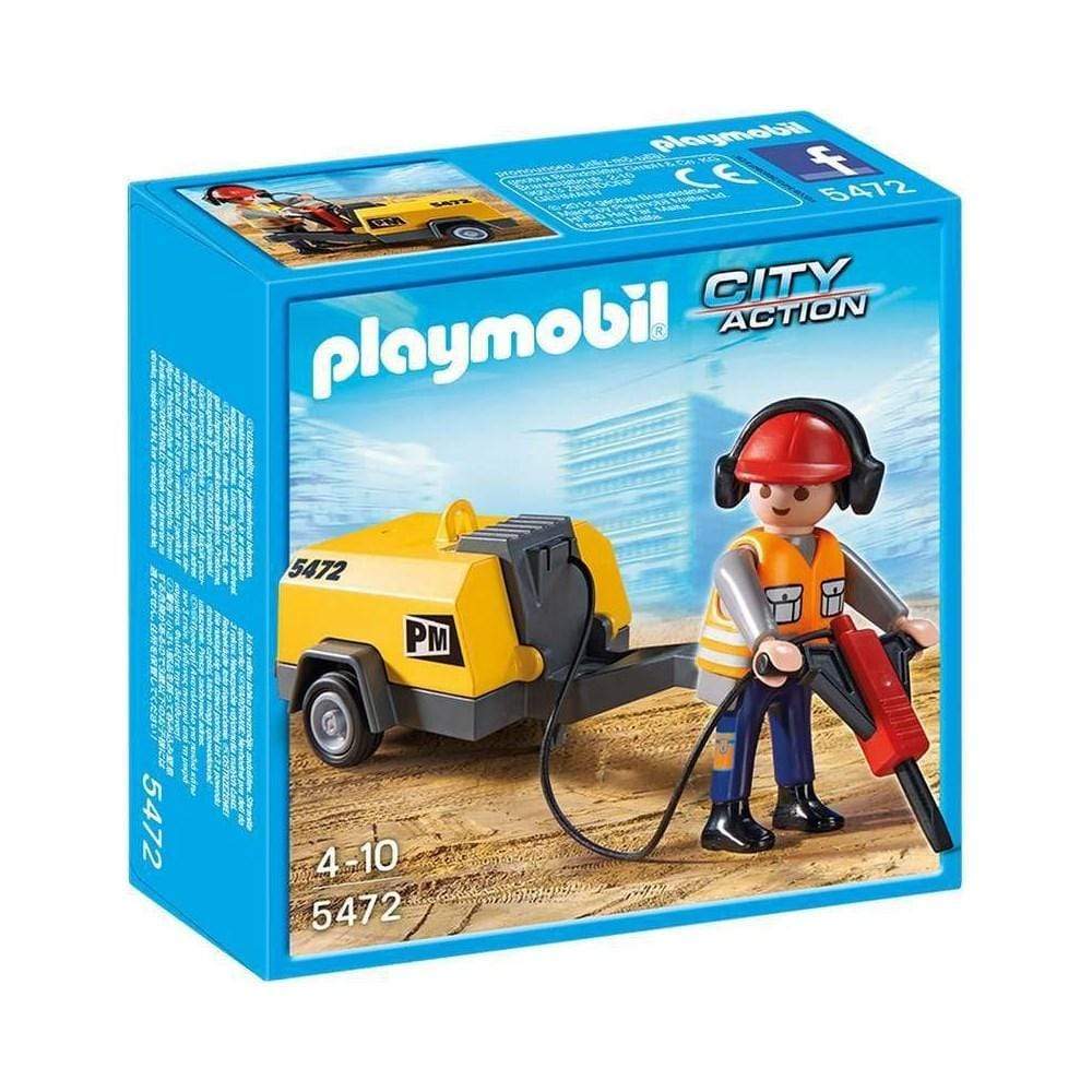 פליימוביל פועל בניין עם מקדח ג'מבו 5472-zrizi toys