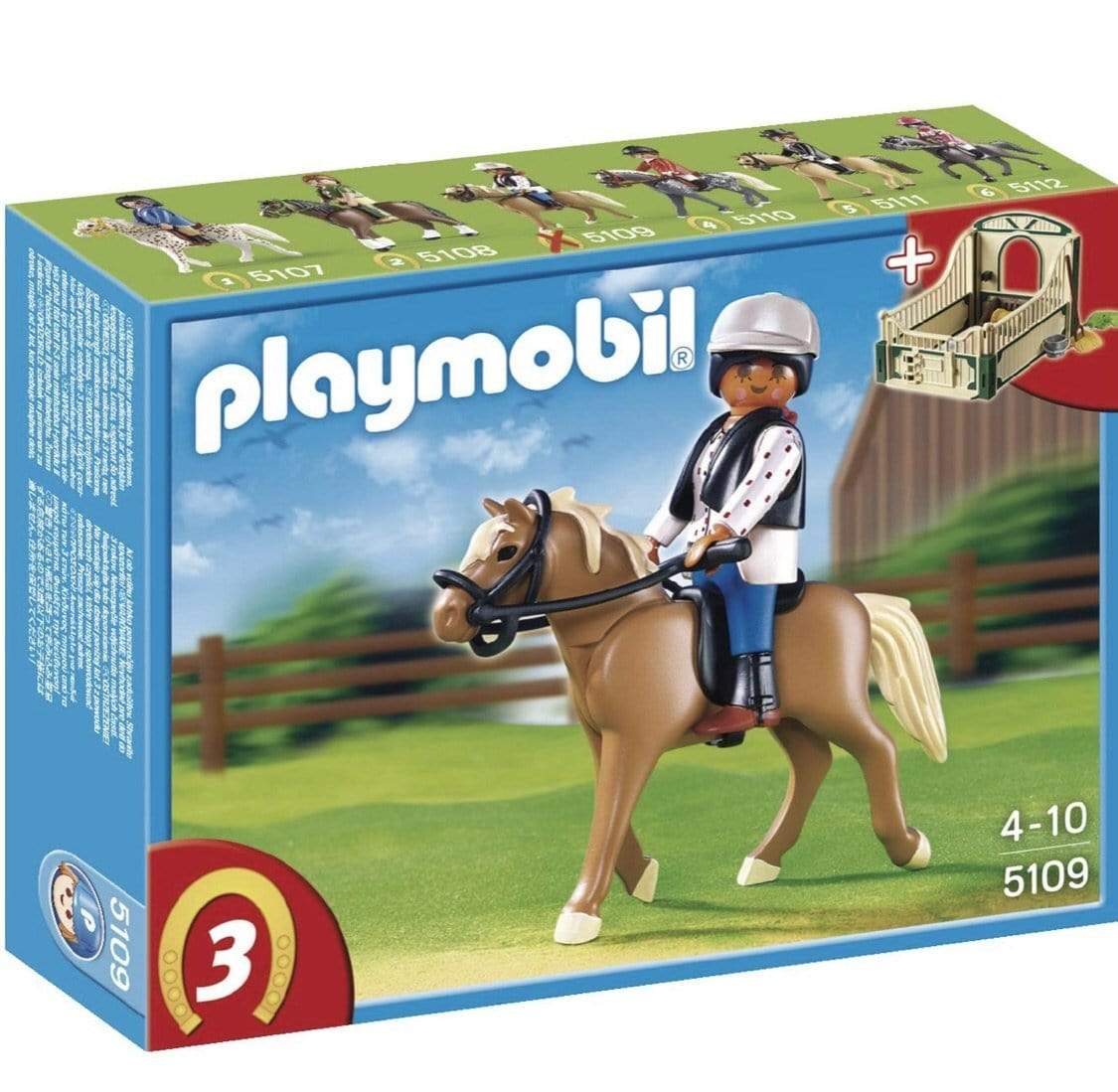 פליימוביל רוכב עם סוס ואורווה 5109-zrizi toys
